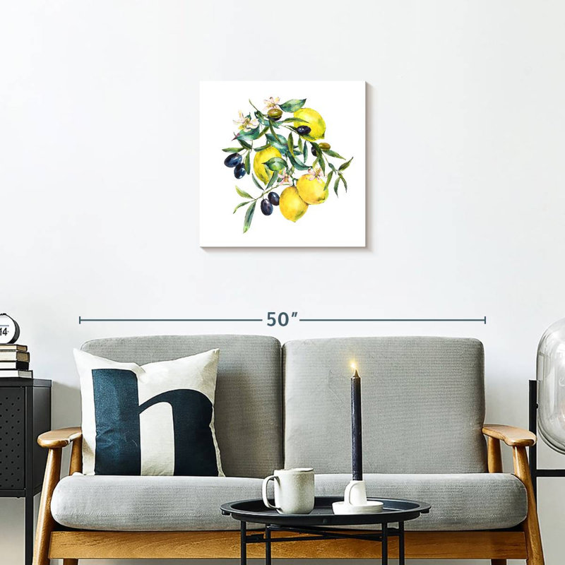 Yarlin Olives d'été et citrons, H 20 po x l 20 po