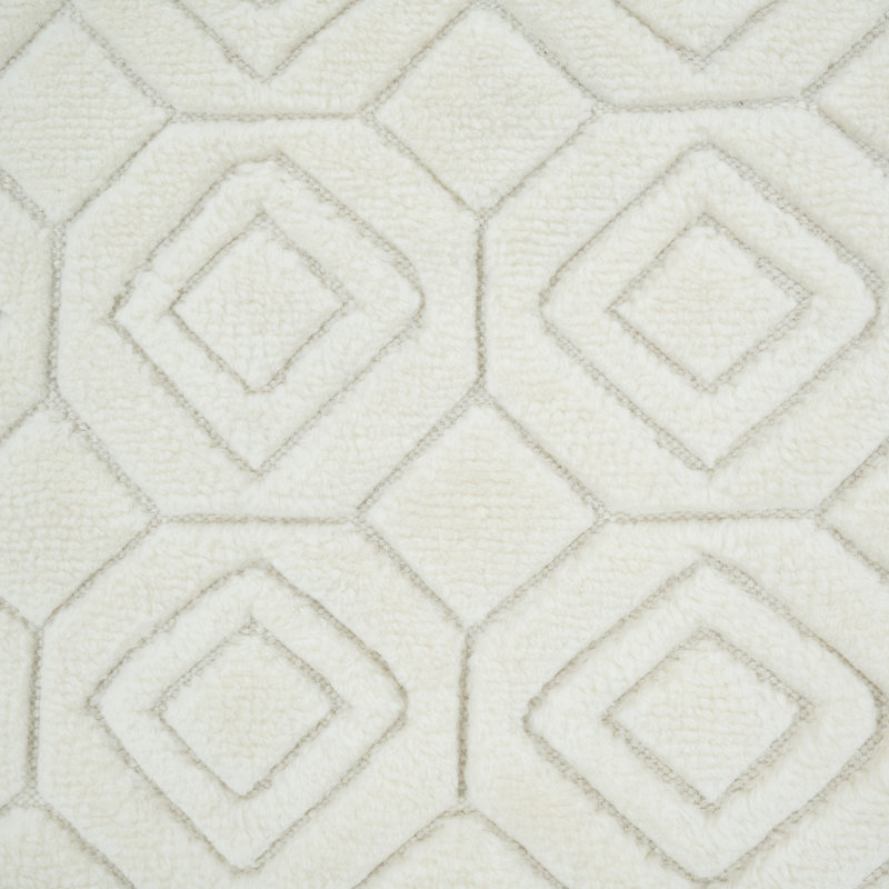 Cream Moroccan Wool Rug - 4'10" x 8'8"
