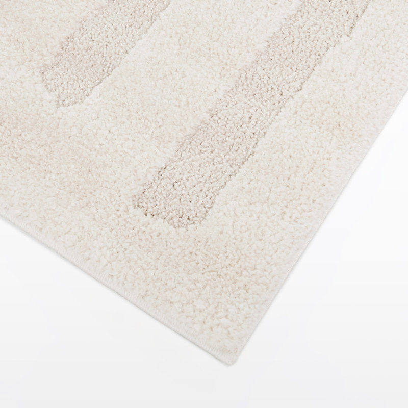 Josette Cream Indoor/Outdoor Organic Modern Area Rug, Rectangle 7'10" x 10'