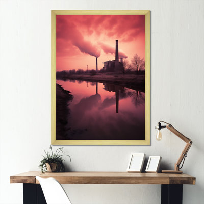 Minimal Polution, paysage industriel sur toile