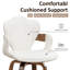 Tabouret de comptoir pivotant à 360 ° avec cadre en bois Hactive-1640811721-1640811717