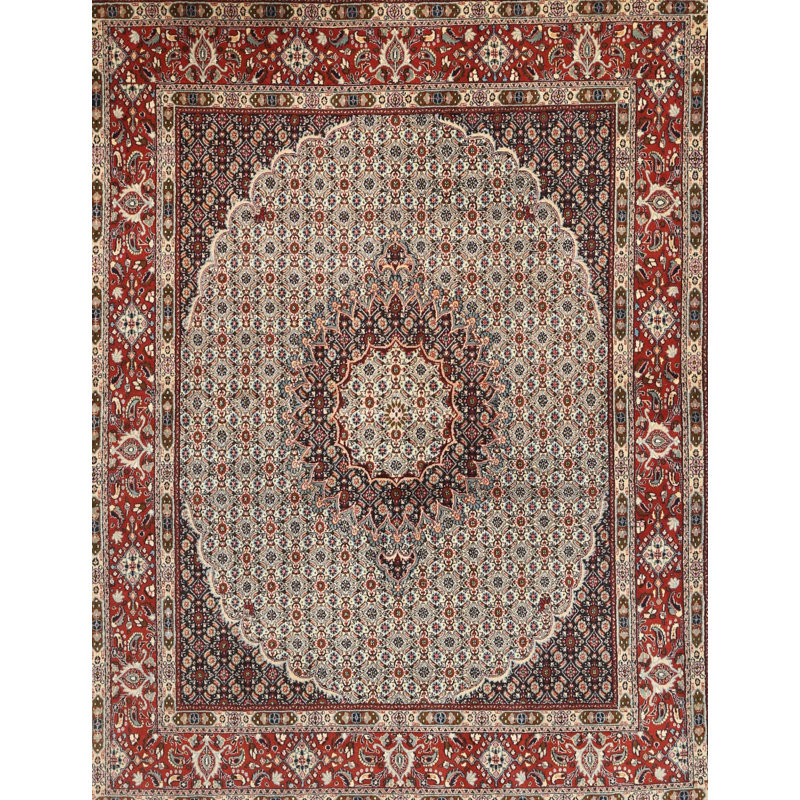 Tapis brun/rouge/gris traditionnel Shawsheen, Rectangle 5 pi x 7 pi