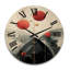 Horloge murale en bois massif Alzubair-566199232