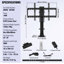 Support motorisé pour télé avec réglage de la hauteur et télécommande
