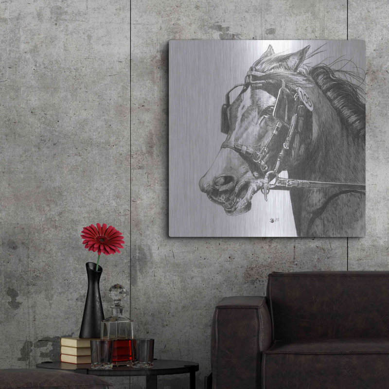 Exhertion par Barbara Keith - reproduction sur métal, L 36 po x H 36 po x P 0,13 po