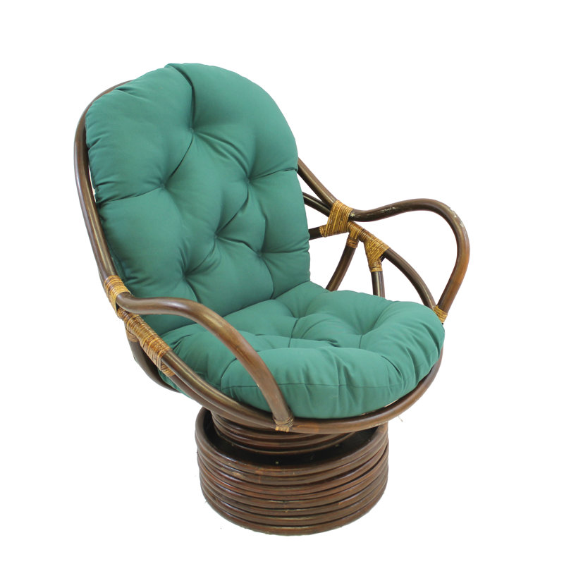 Bilyeu Upholstered Swivel Armchair, Forrest Green Velvet