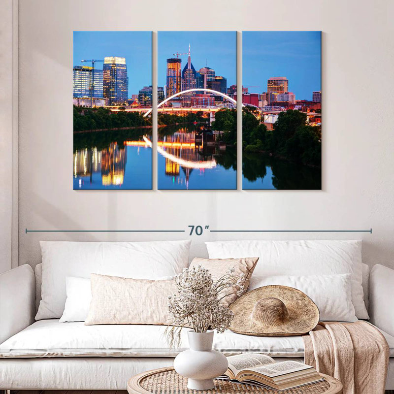 Nicci, Nashville, Tennessee, paysage urbain, H 32 po x l 50 po