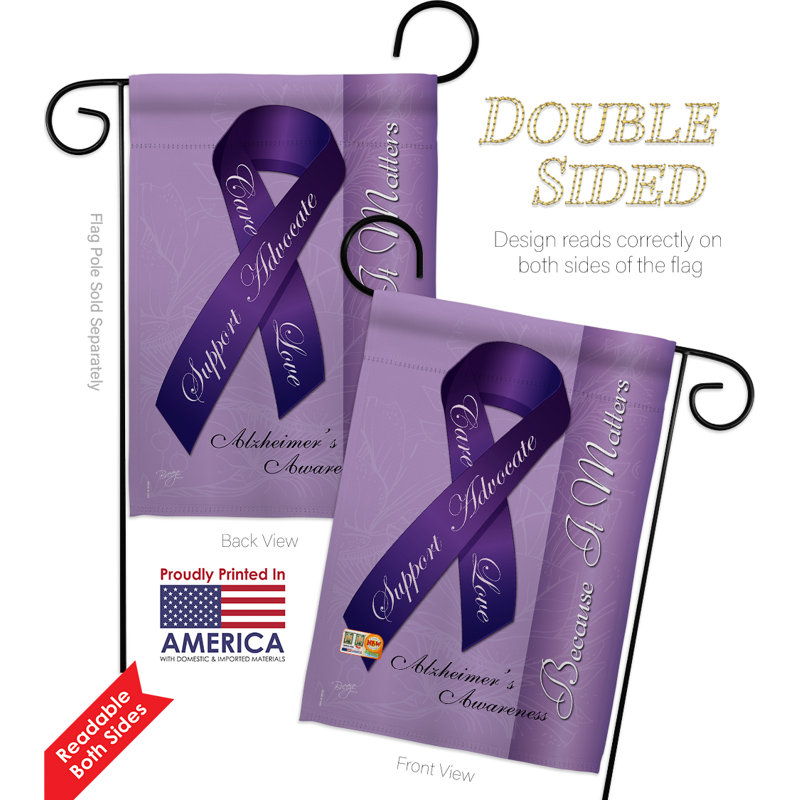 Double Sided 18.5'' H x 13'' W Polyester Flag Set
