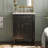 24 Inch Bathroom Vanity With Sink,Black-128315108