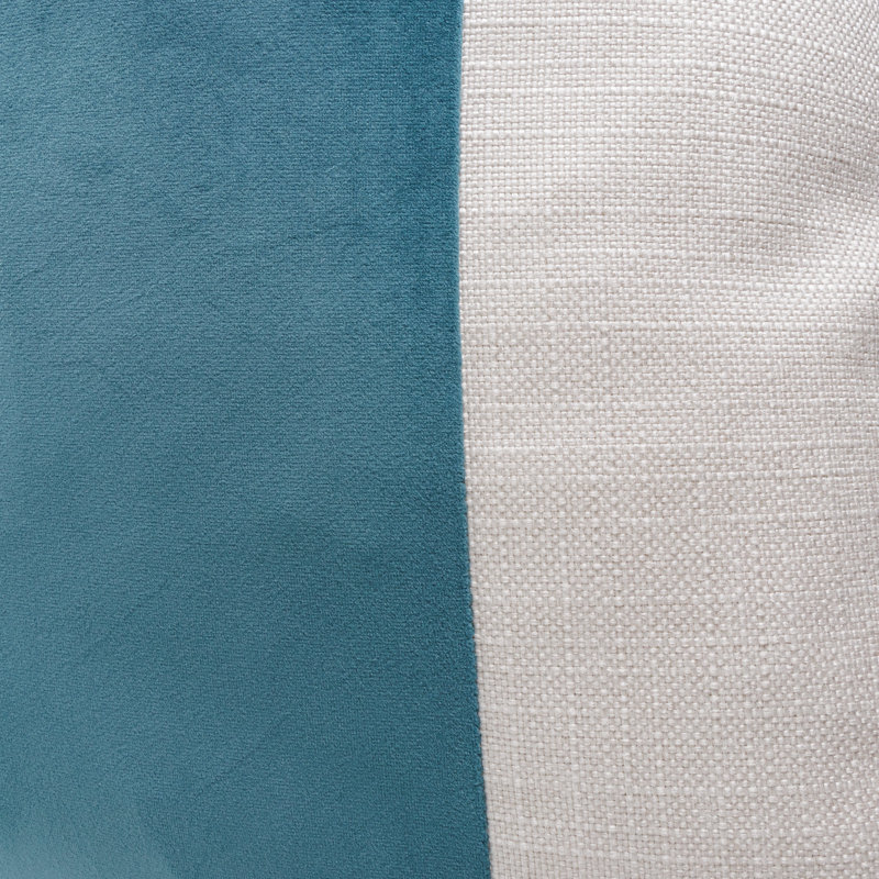 Caleb Throw Pillow Cover & Insert, Cloud/Peacock Striped