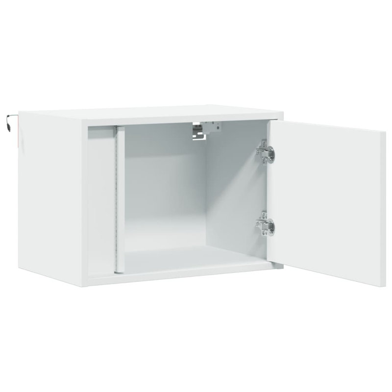 Dawane 50cm W Manufactured Wood Bedside Table, White