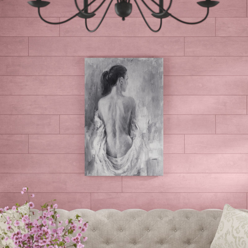 Draped Figure I by Ethan Harper - Painting, Black Framed Paper Print, 34cm H x 24cm W