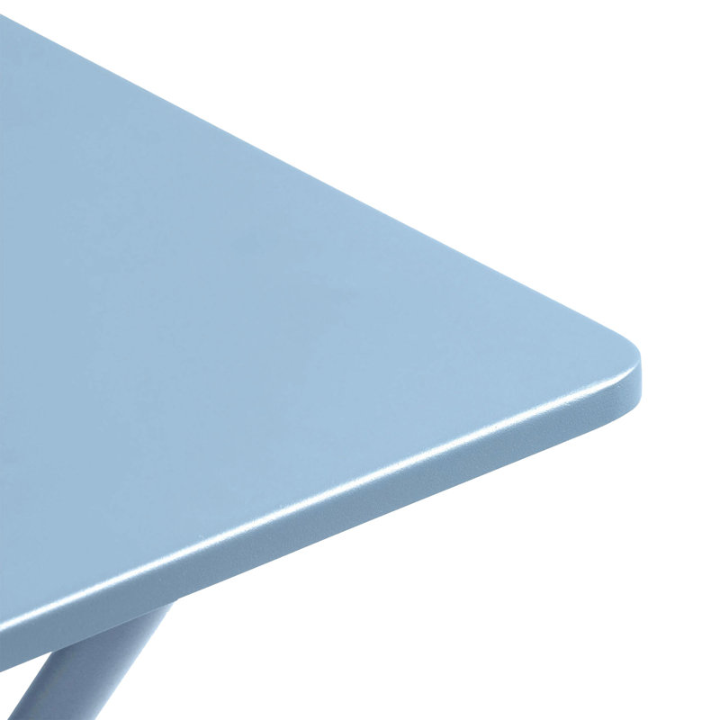 27.56'' Rectangular Folding Table, Sky Blue