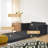 Modern Upholstered Loveseat Sofa Bed with Pull-Out Design