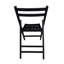Chaises pliantes en bois à lattes pliables - noir, ensemble de 4, style pliable