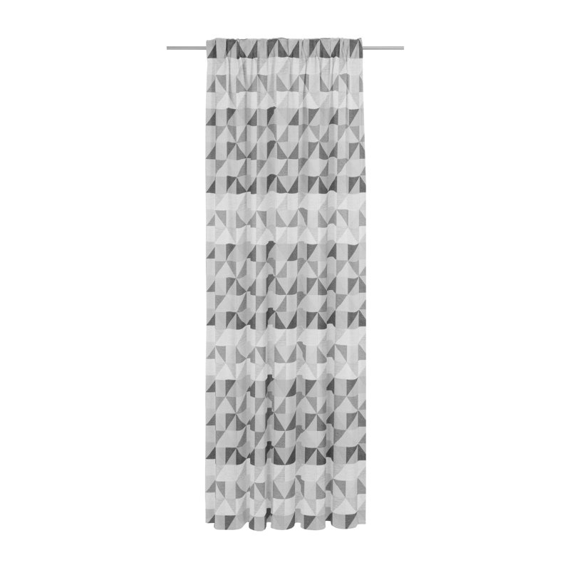 Berlare, Multibandschal, blickdicht, Dark Grey, 132cm Width x 365cm Drop