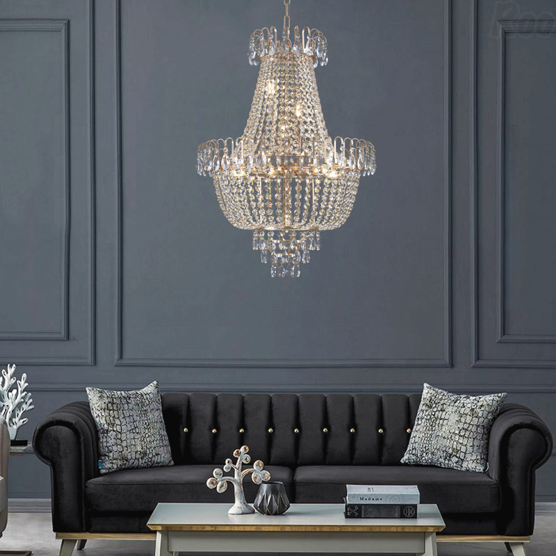 Plafonnier - lustres en cristal, grand design contemporain de luxe
