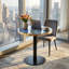Modern Round Coffee Table with Light Luxury Design-131643835