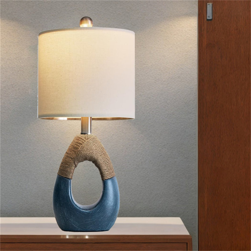 Lampe de bureau de style bohémien, Bleu