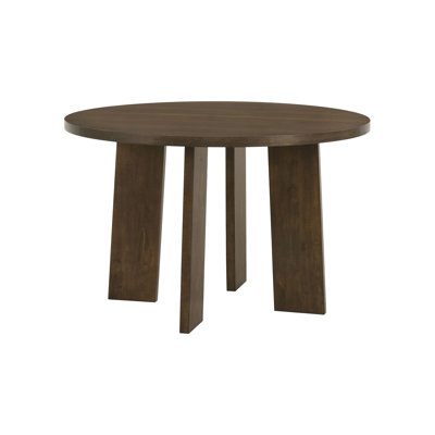 47.65" W Transitional Dining Table, Brown