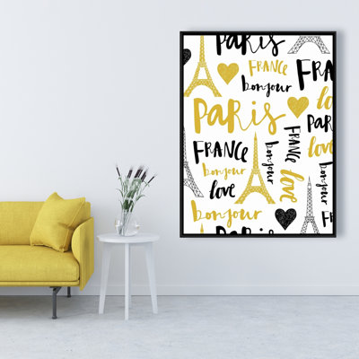 Bonjour La France Print On Canvas