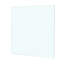 Table carrée en verre trempé de 3/8 po d'épaisseur 39,3 x 39,3 po, style bord poli, verre transparent à facteur de stabilité élevé, se brise en petits granules