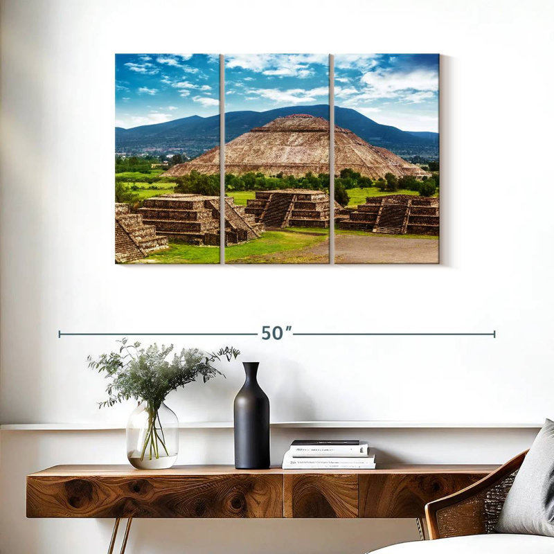 Lilie Aztec Pyramid, 24" H x 38" W