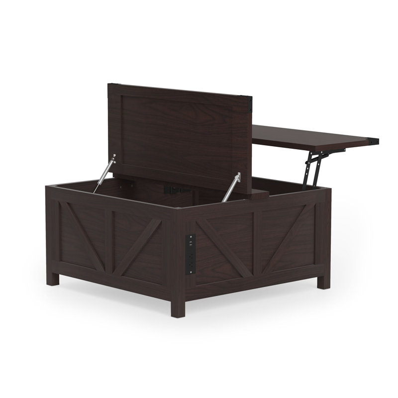 Lift Top Coffee Table with Storage, Espresso, Espresso