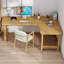 Bureau en bois massif en L Burlywood-1154244371-1154244382