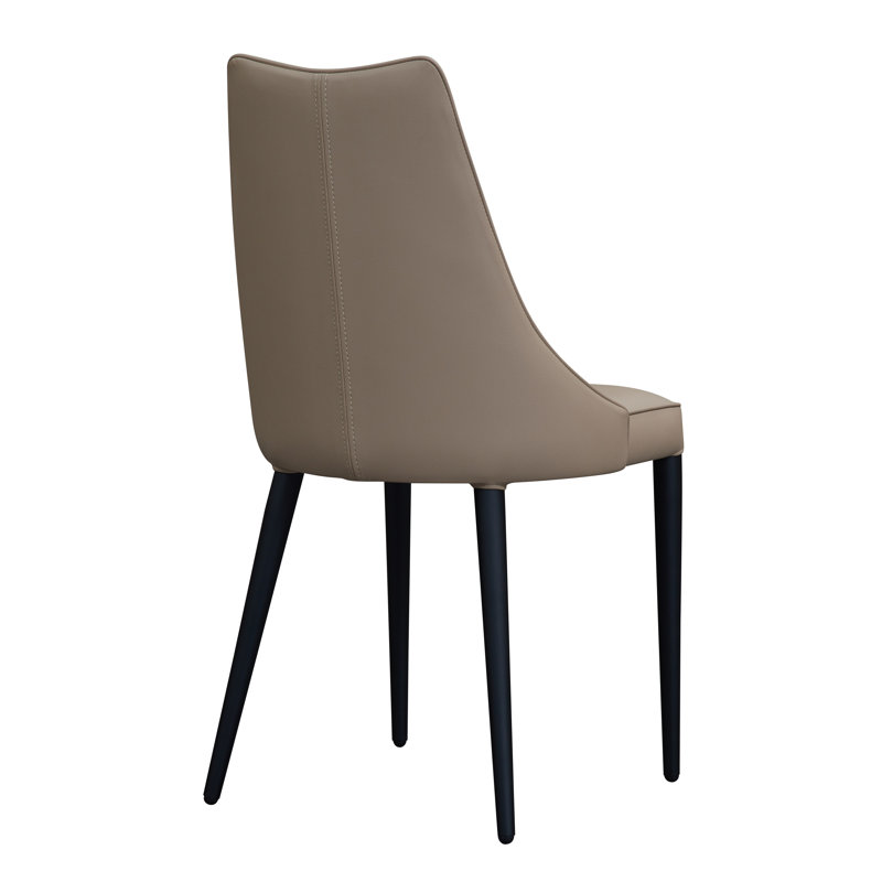 Balalan 19'' H Faux Leather Upholstered Side Chair, Tan