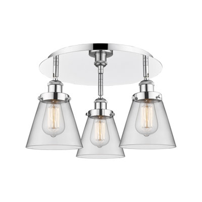 Plafonnier encastré 3 lumières Cone