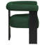 Chaise d'appoint rembourrée Slater Green Boucle