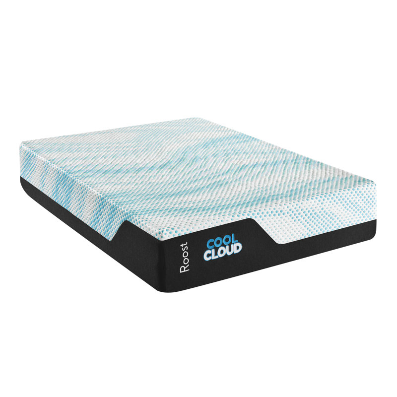 Matelas en gel 14 po Roost Sleep Cool Cloud Ultimate, Simple très long