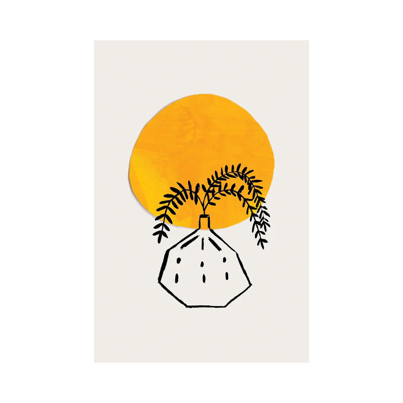 Sunrise Plant by EnShape - Wrapped Canvas Print, 66.04 cm H x 45.72 cm W x 3.175 cm D