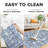 Vintage Floral Printed Washable Non-Slip Area Rug Living Room Rug Bedroom Rugs-925840762