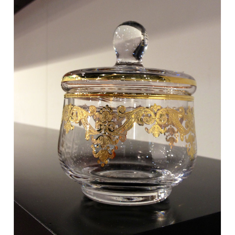 Glass Sugar Bowl with Lid