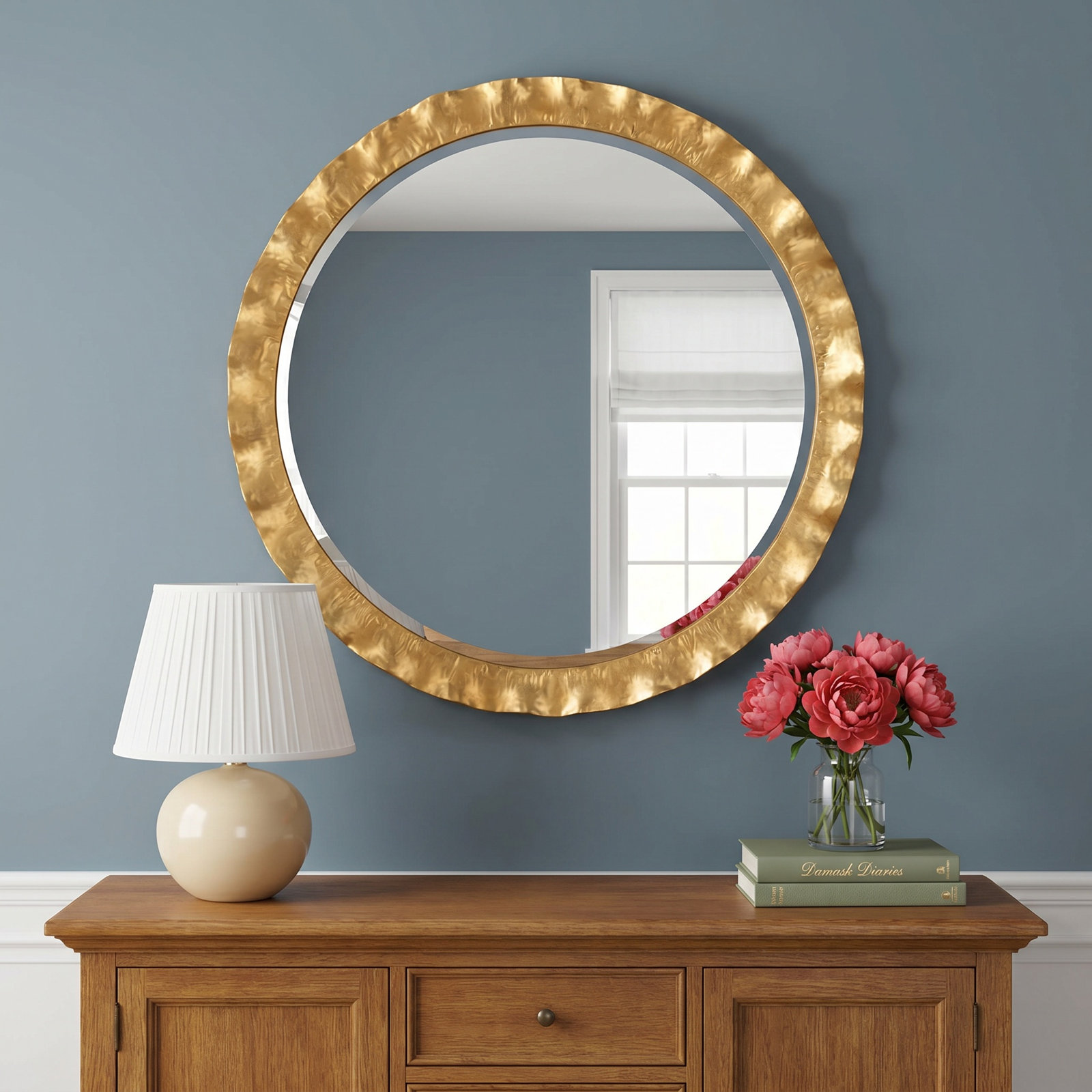  Haya Round Gold Mirror