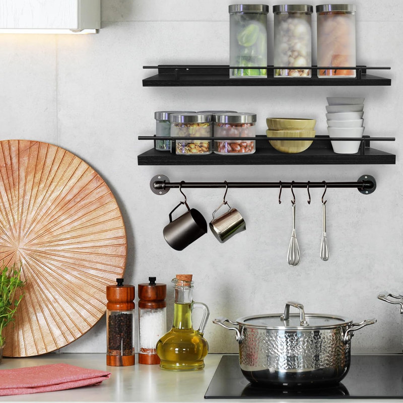 Floating Shelves For Wall, Wood Bookcases