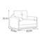 Fauteuil d'appoint simple et luxueux, léger et luxueux