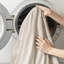 Taille de l'édredon et du drap rayé tissé, lavable à la machine en microfibre douce, idéal pour les petits espaces 7 avec des rayures discrètes, drap-housse infroissable respirant, chambres d'amis