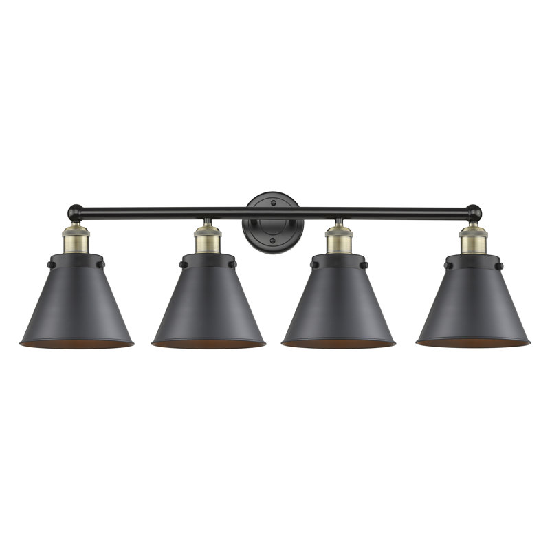 Stengel 4 - Light Dimmable Vanity Light, Black Antique Brass, Matte Black