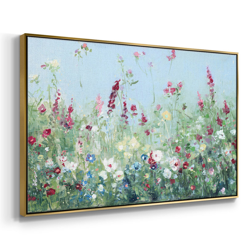 Sweet Summer Meadow, reproduction d'art sur toile, H 17 po x l 25 po x P 2 po, Or