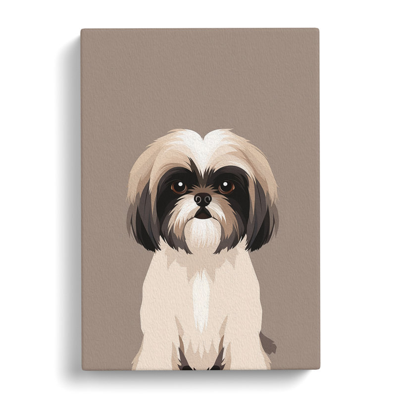 Shih Tzu Minimalism No.4 - Wrapped Canvas, 76cm H x 50cm W x 3cm D