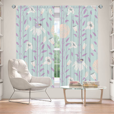 Paire de rideaux obscurcissant en polyester Emanuele
