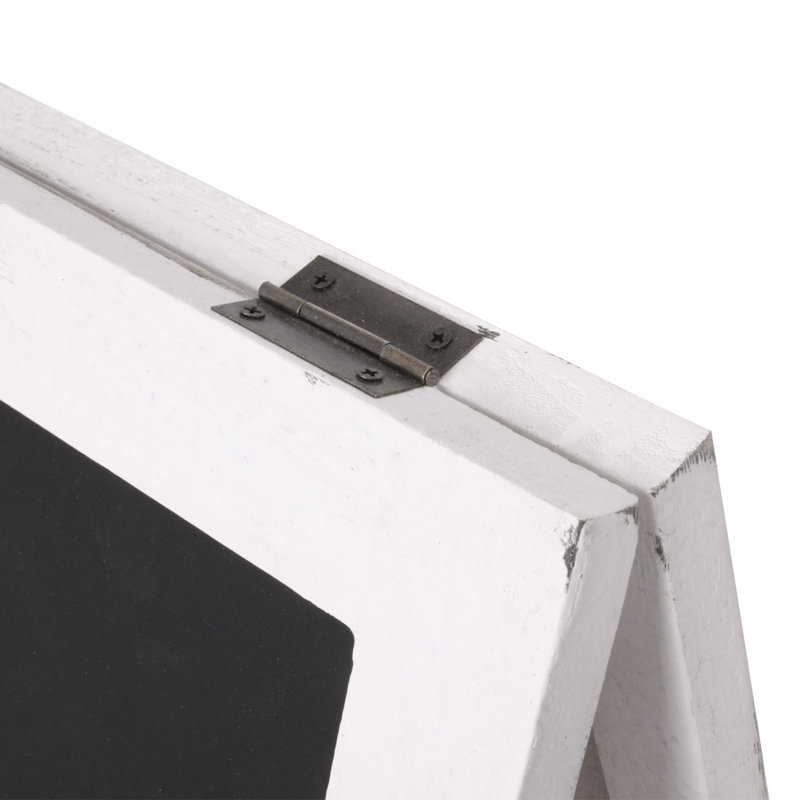 HWC-C17 Free Standing Chalkboard, White/Beige