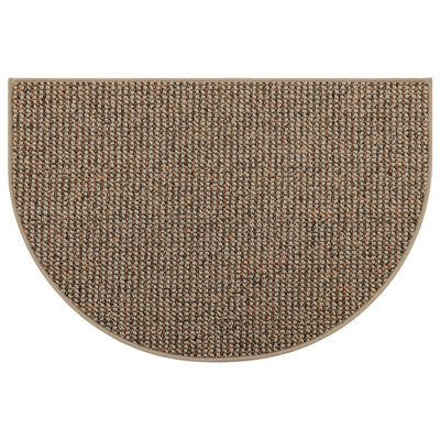 Half-Circle Non-Slip Washable Indoor Doormat with Low-Profile Absorbent Design
