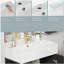 Lavabo de salle de bain, armoire combinée, armoire de rangement pour salle de bain, cuve en céramique simple, rangement à gauche-1832183519
