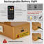 Modern Remote-Controlled Rechargeable LED Vanity Light Bar, Matte Black-129434531