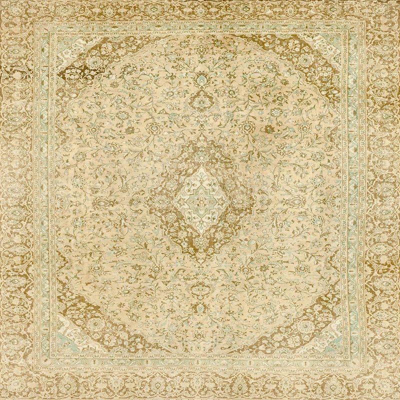 Abstract Indoor Rug, Square 6'