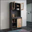 Armoire de bar de ferme de 31 pouces avec porte de grange pour salon, armoire de ferme pour salle à manger